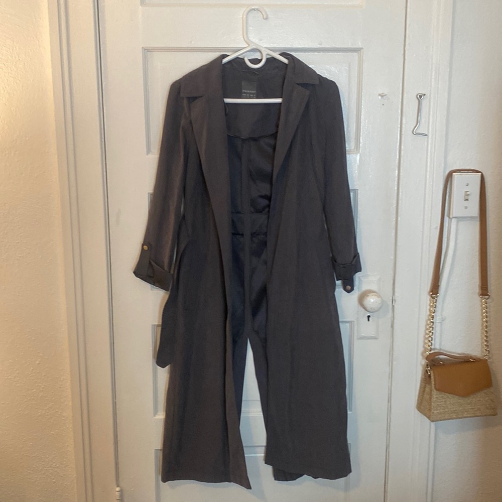 Trench coat, primark, size 2, grey